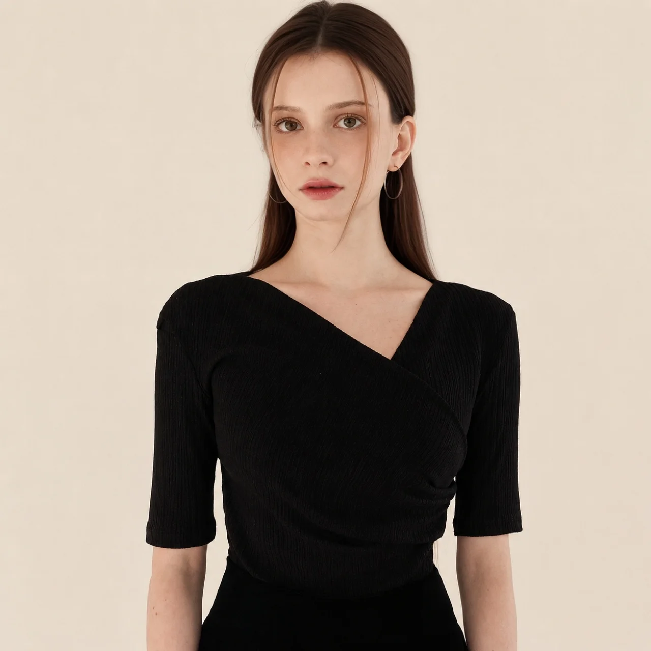 Draping Top_Black