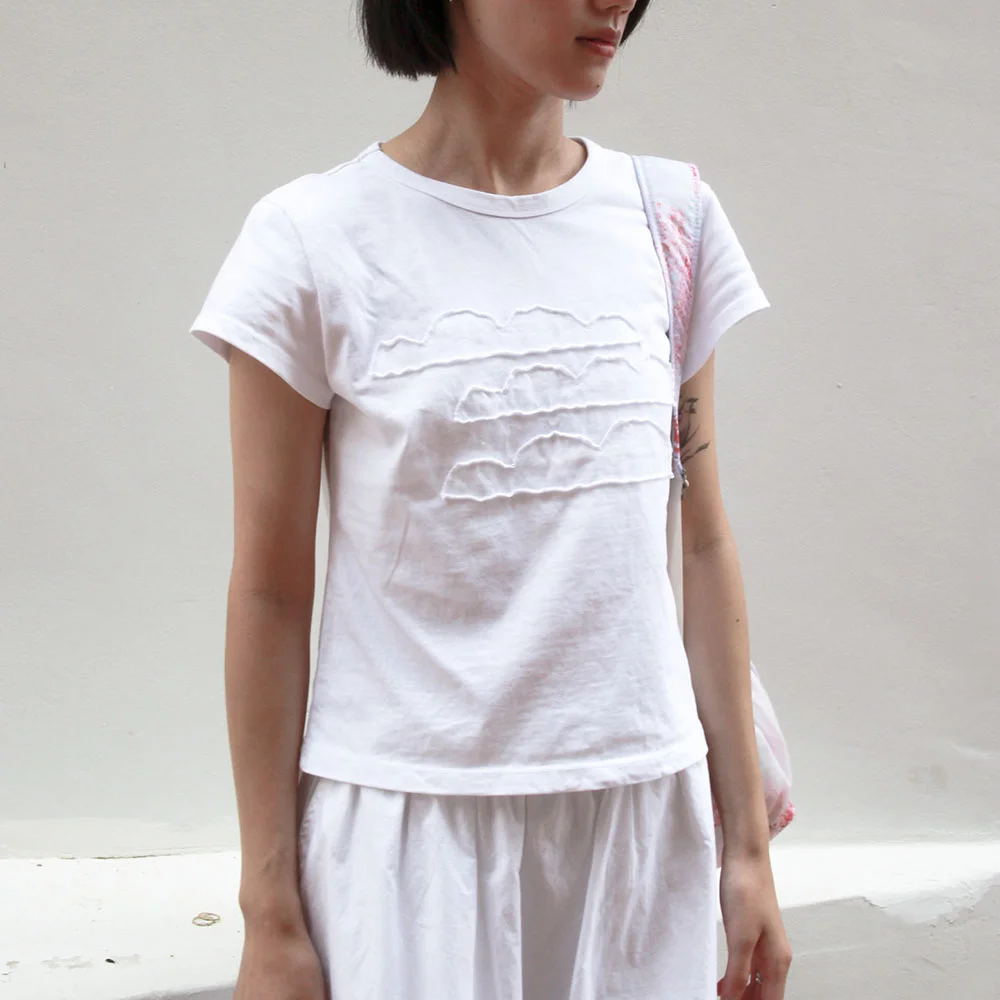 Cloud stitch t-shirt - White