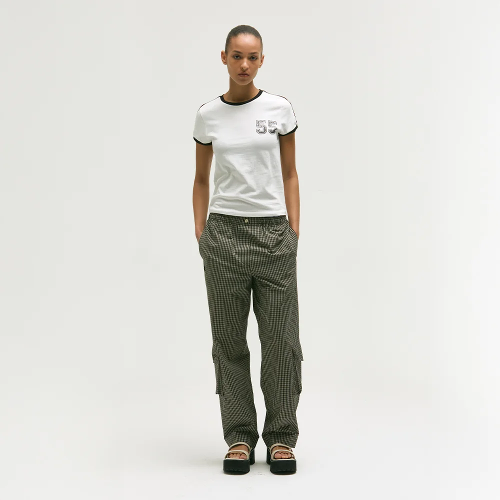 PAJAMA CARGO PANTS_black
