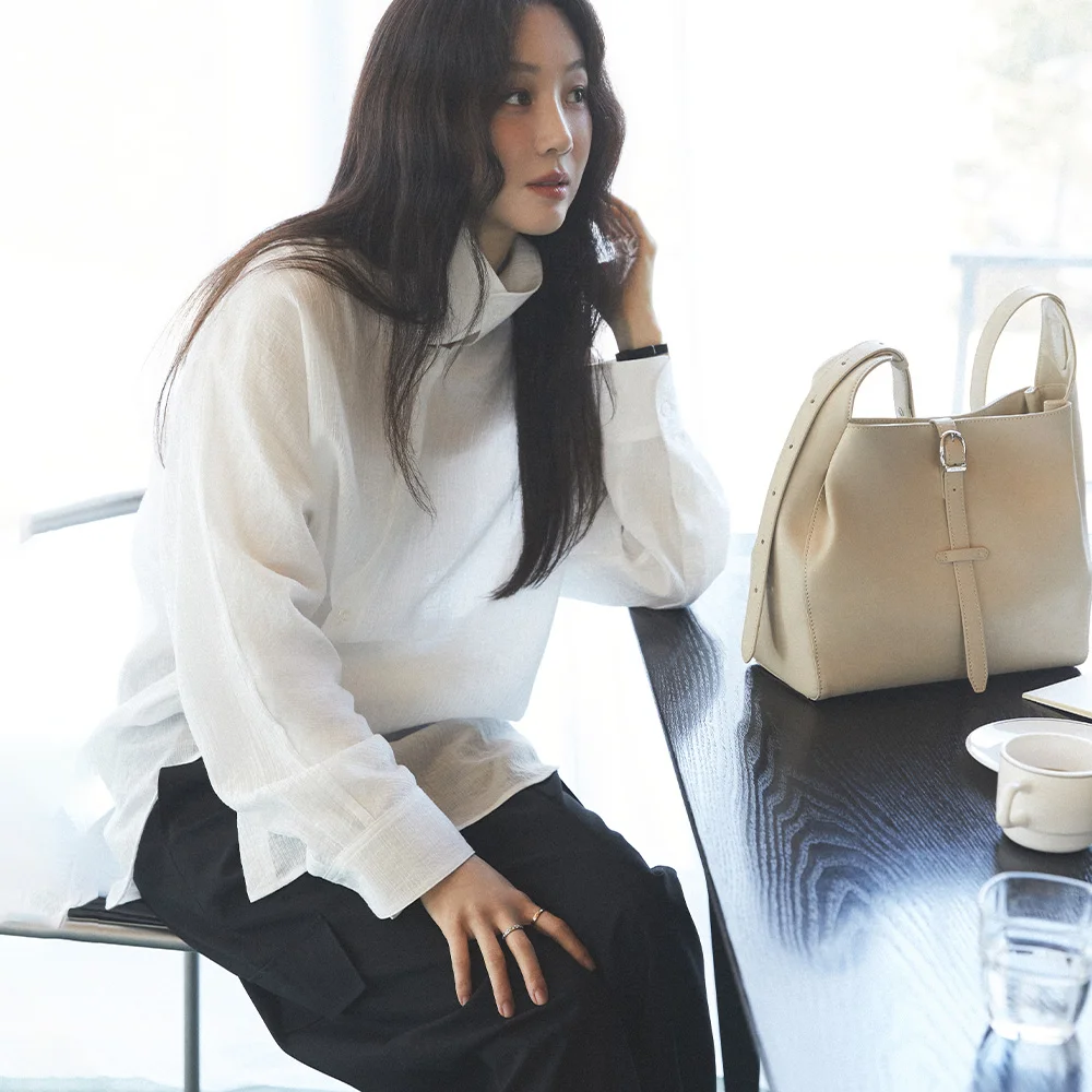 Asymmetric Placket Shirt SW6SB631_2color