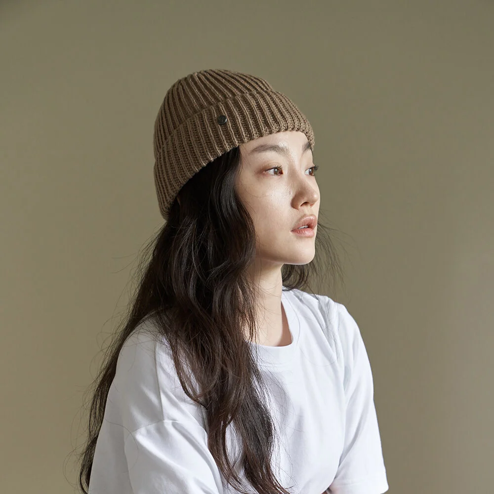 Short beanie_beige(unisex)