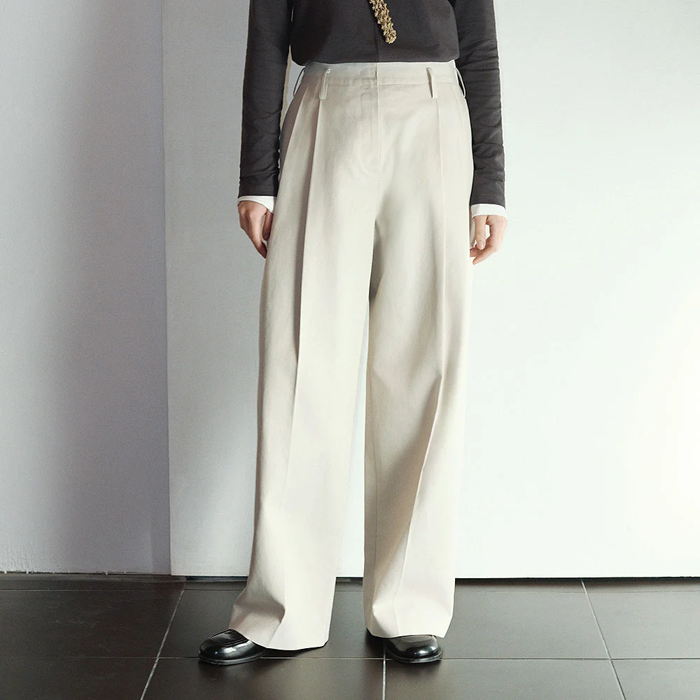 Belted Two-Tuck Pants L914_90