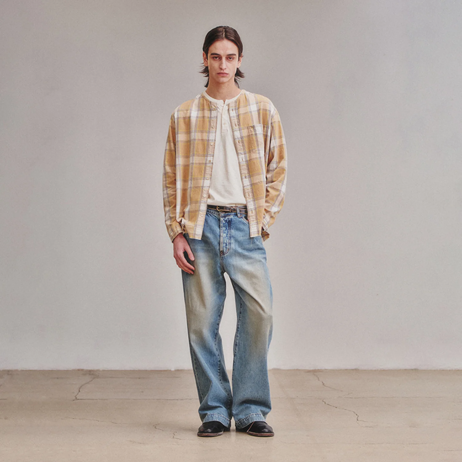 Vintage Wide Denim Pants_Washed Blue