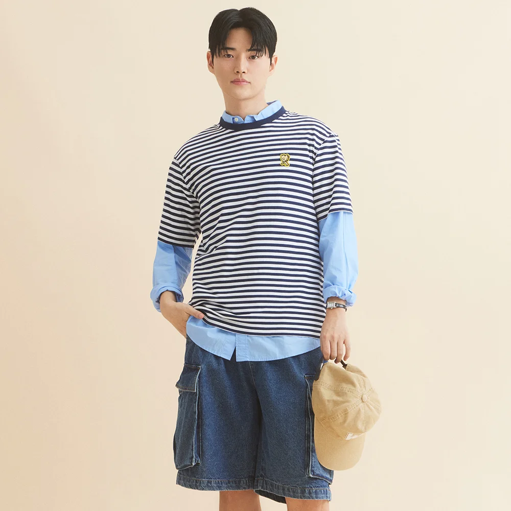 圖案 Kiki 條紋 短袖 T恤 (2 colors)