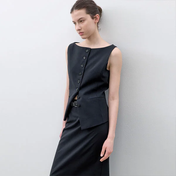 DAVE SET-UP VOTE NECK VEST (VT-0282)