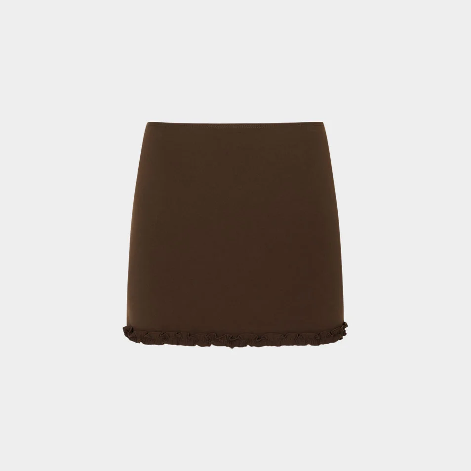 Mocha Tea Skirt (Brown)