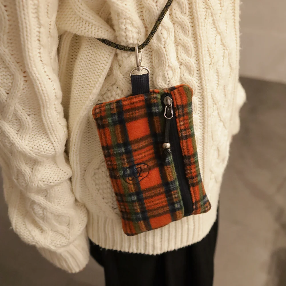 Check Fabric Pouch (OG)