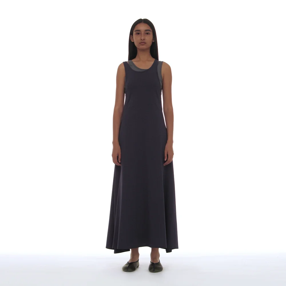 PWC OVERLAY SLEEVELESS MAXI DRESS_NAVY