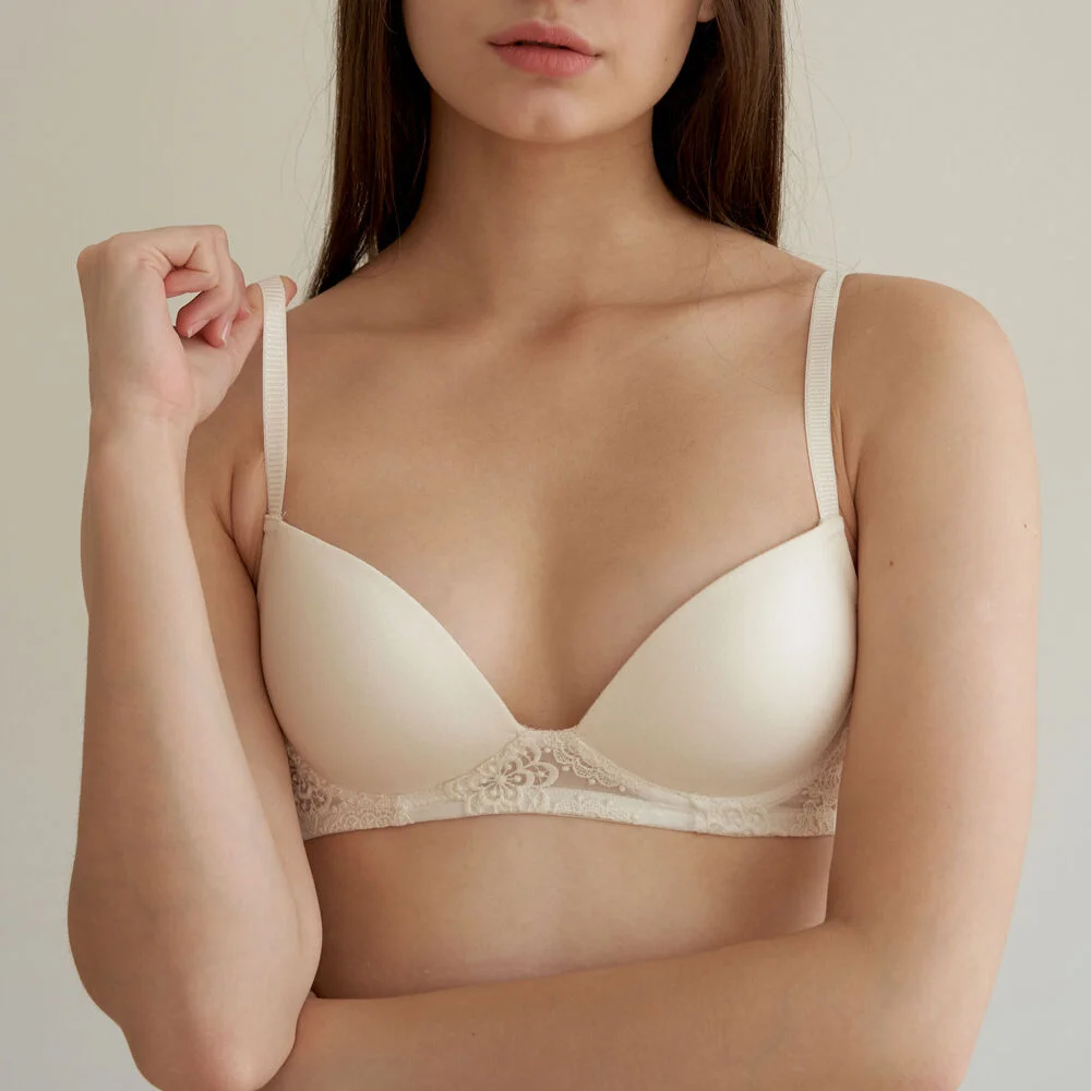 Organic Cotton Bra (有機 棉刺繡 無鋼圈 胸圍)