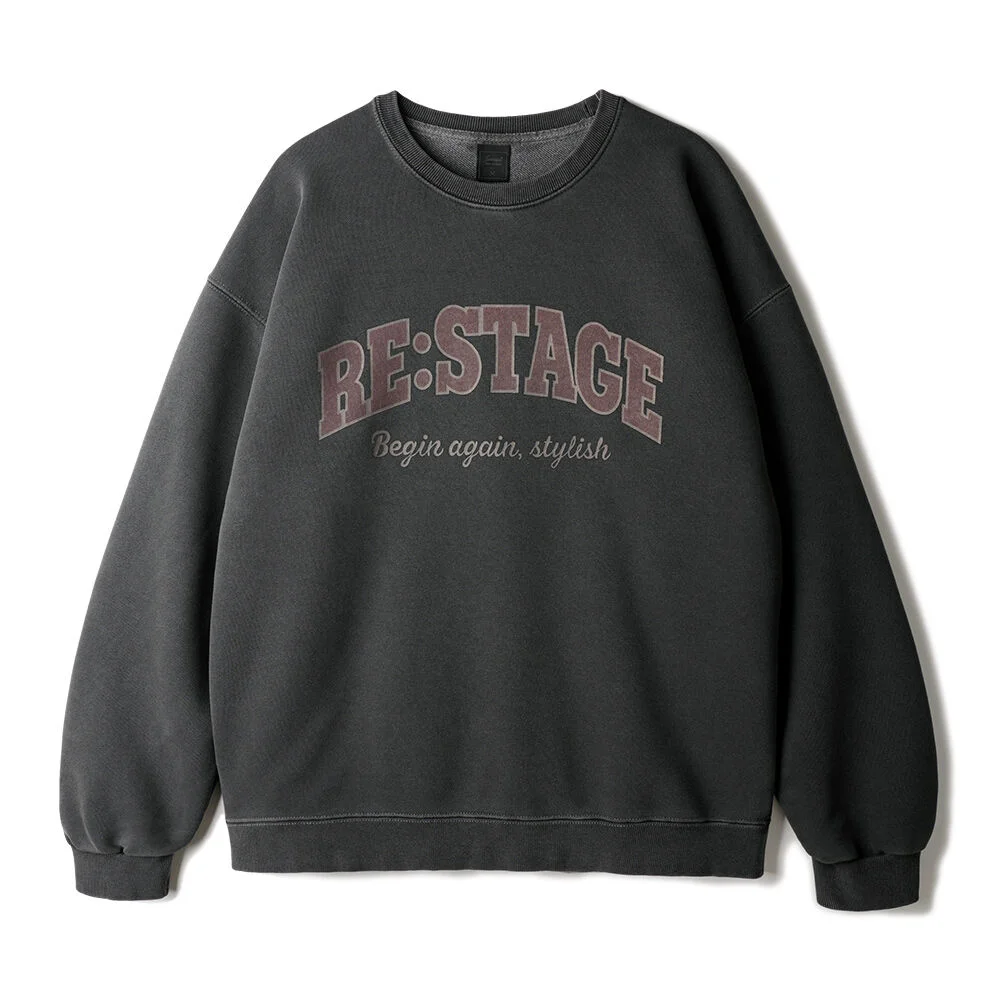 Restage Pigment 衛衣 深灰色 KHMT2656