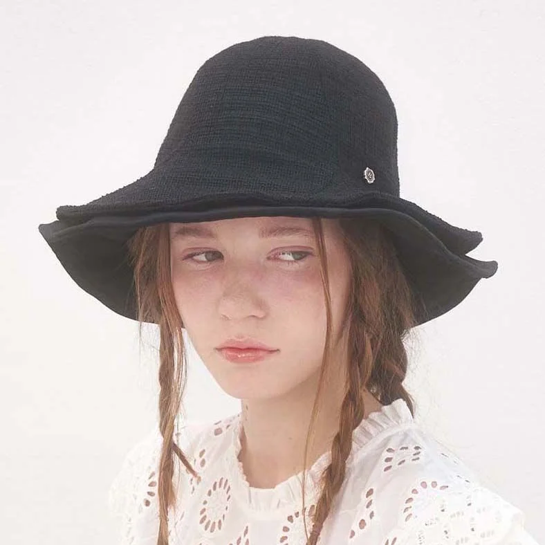 Porie Double Brim Hat -Black