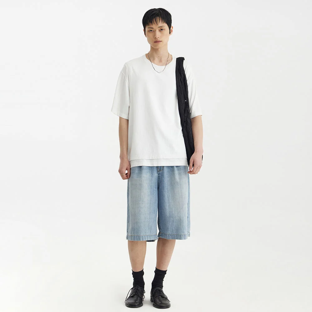 Layered H/S T-Shirt - White