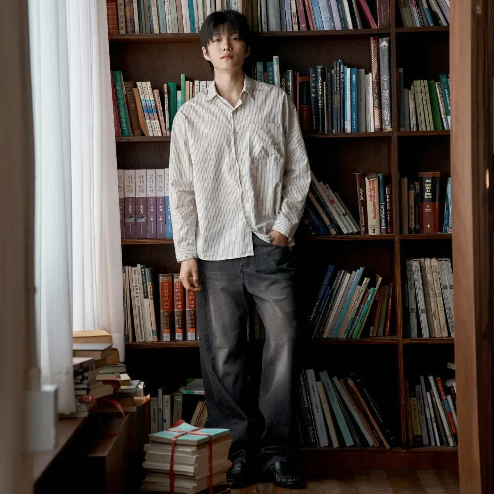 M296 Engineer 牛仔 褲子_黑色