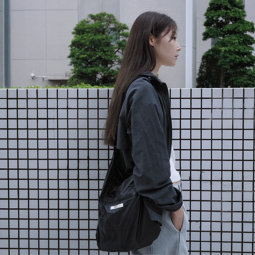 可收納 肩部 袋 M Black