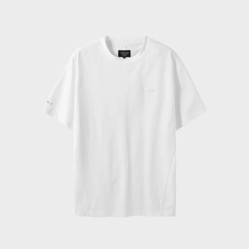 SUFIMA ROUND T-SHIRT - WHITE (P252MTS130)