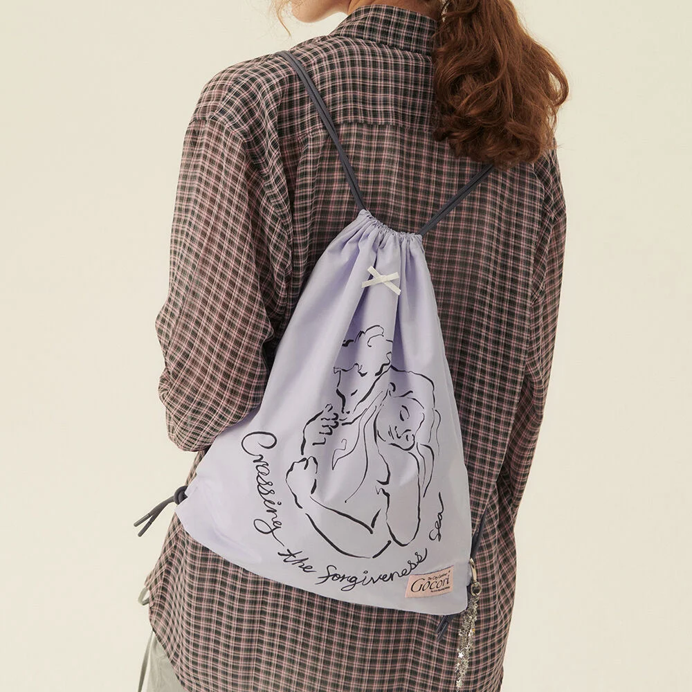 CROSSING THE FORGIVENESS SEA STRING BAG 束口袋 束口袋