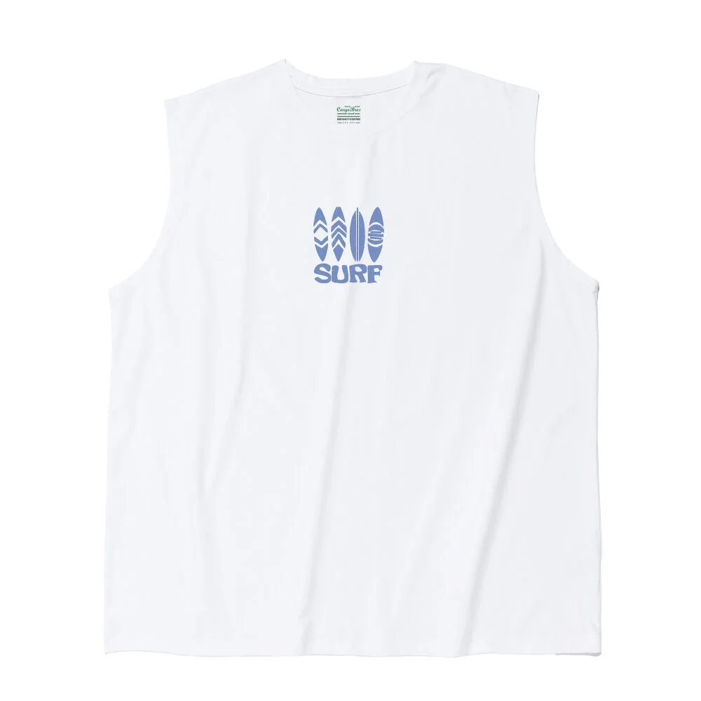 TRAVEL LINE SURF DRY-FIT SLEEVELESS (WHITE)