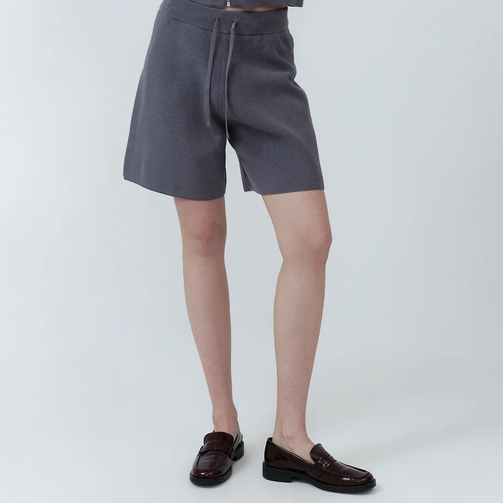 Knit Bermuda Shorts (Grey)
