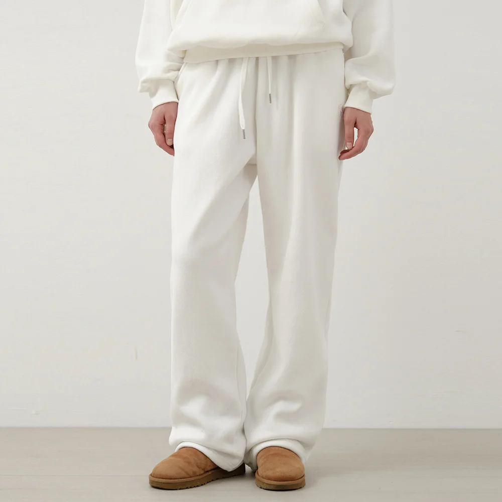 W/Soft Pastel Brushed Wide String Sweat Pants_IVORY(W25-PT31)