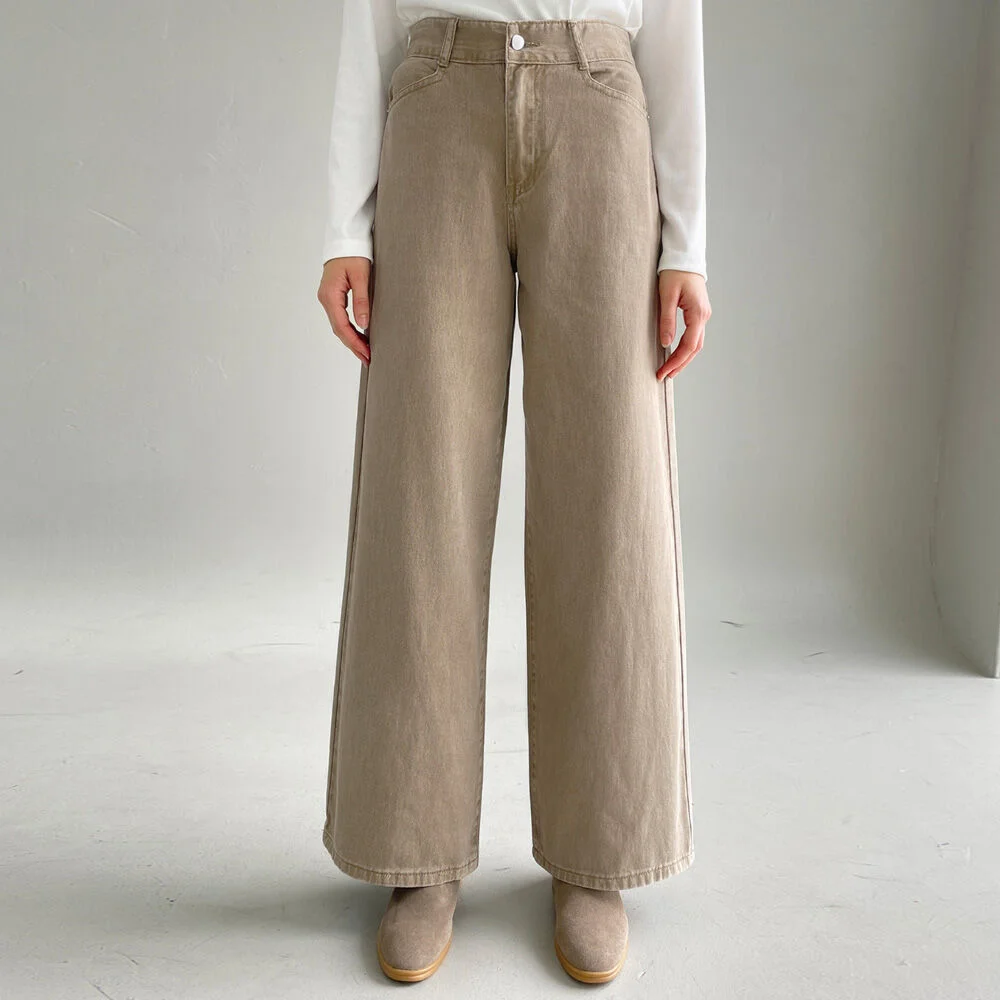 Classic wide cotton pants