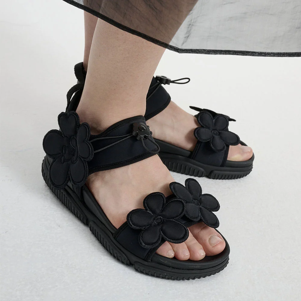 (W) CILLA SANDALS (BLACK)