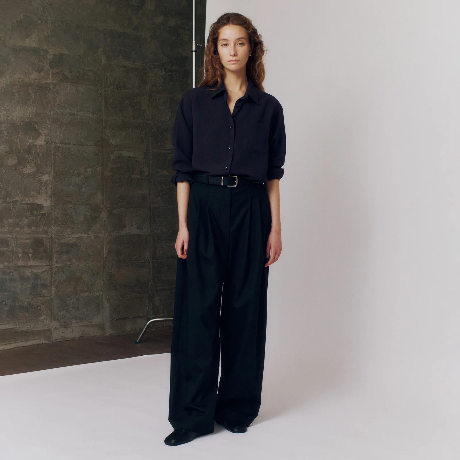 Margot Curved Pants Black