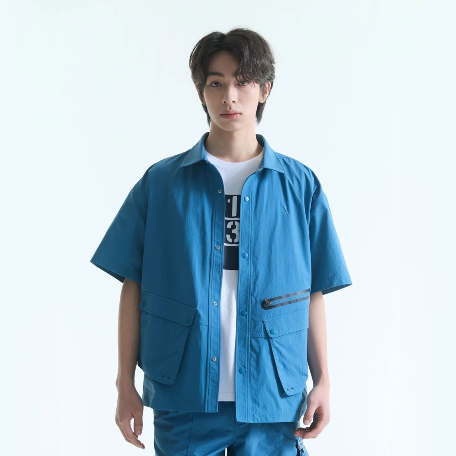 潮流 防撕裂布 短袖 襯衫 AAS26MSHI004BAS