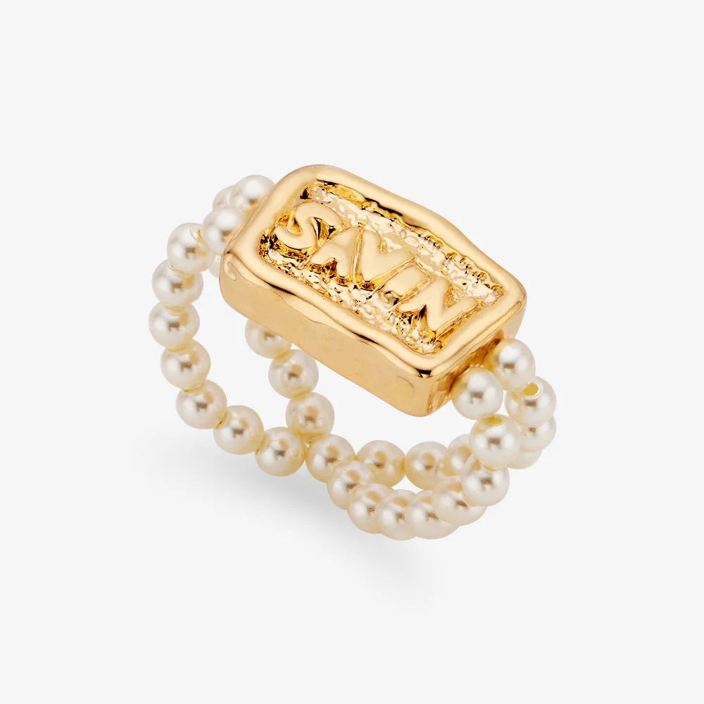 Savon pearl ring, GOLD