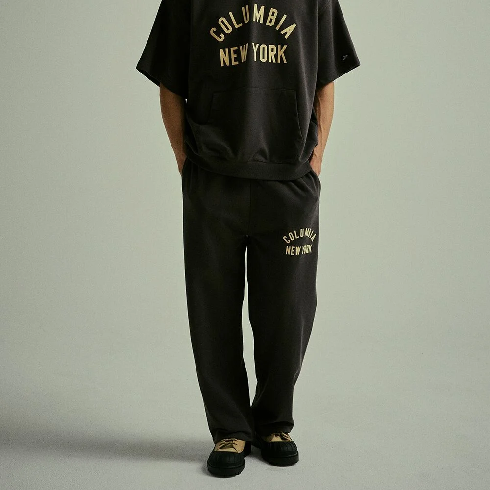 CU BLACK SERIES REGULAR FIT L SWEAT PANTS 岩灰黑