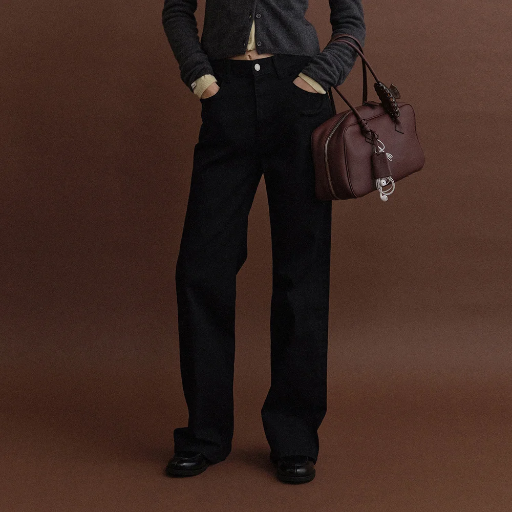 Clea Straight Denim (Black)