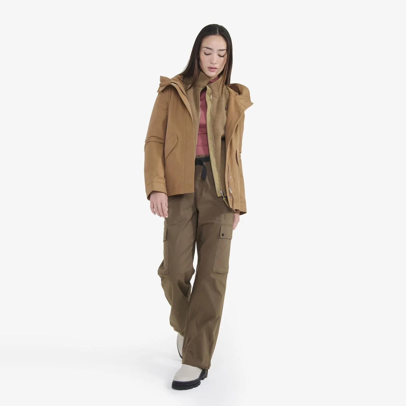 女裝 MTD 中長款 連帽衫 夾克 AIS24WOUT006KRA