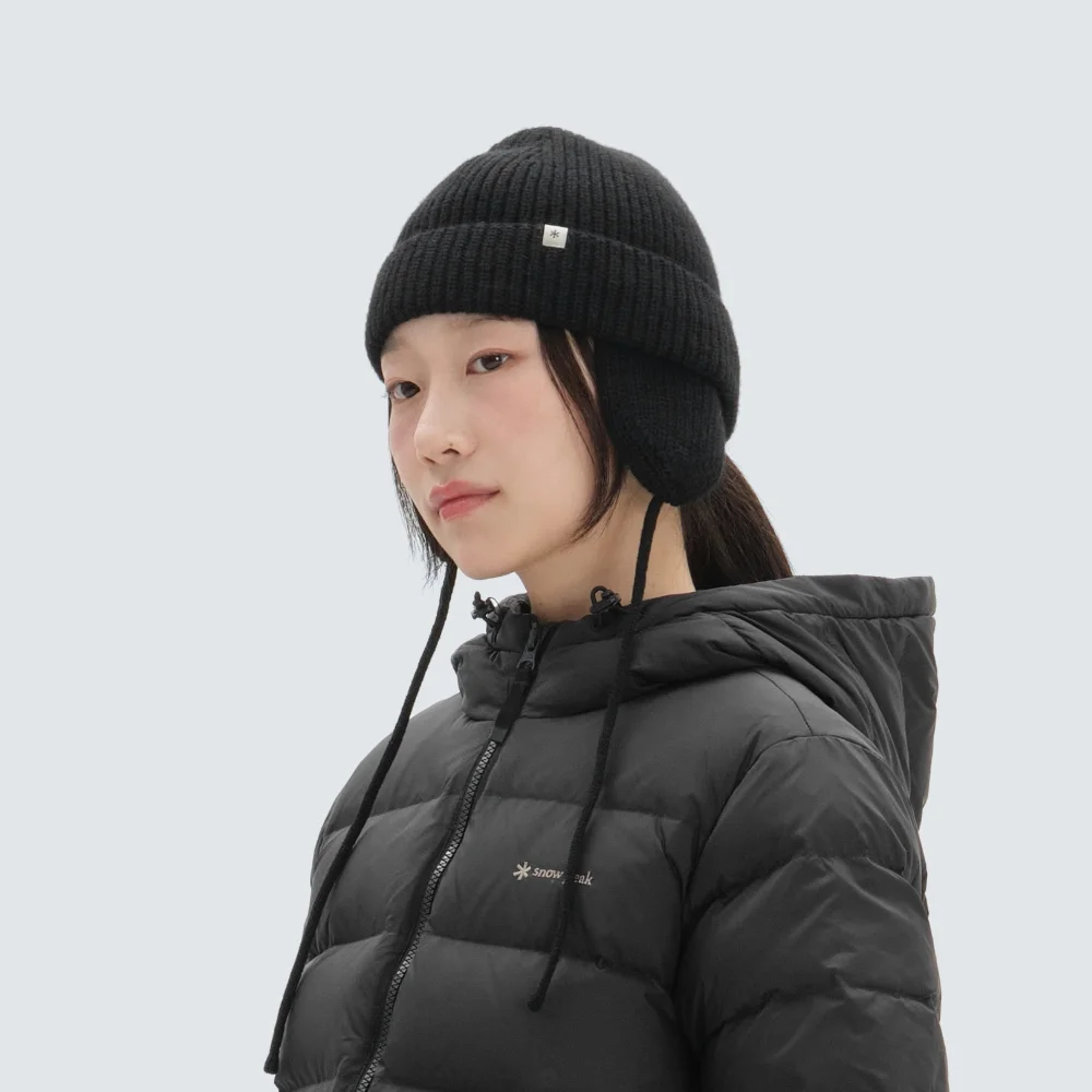 羊絨 護耳翻蓋 冷帽 Black (S24WWFKC65)