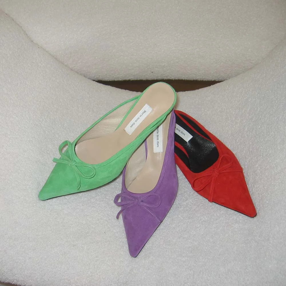arco ribbon mules _ 6colors