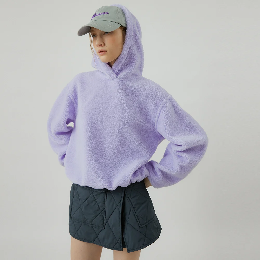 Boucle HD fur hoodie shirts