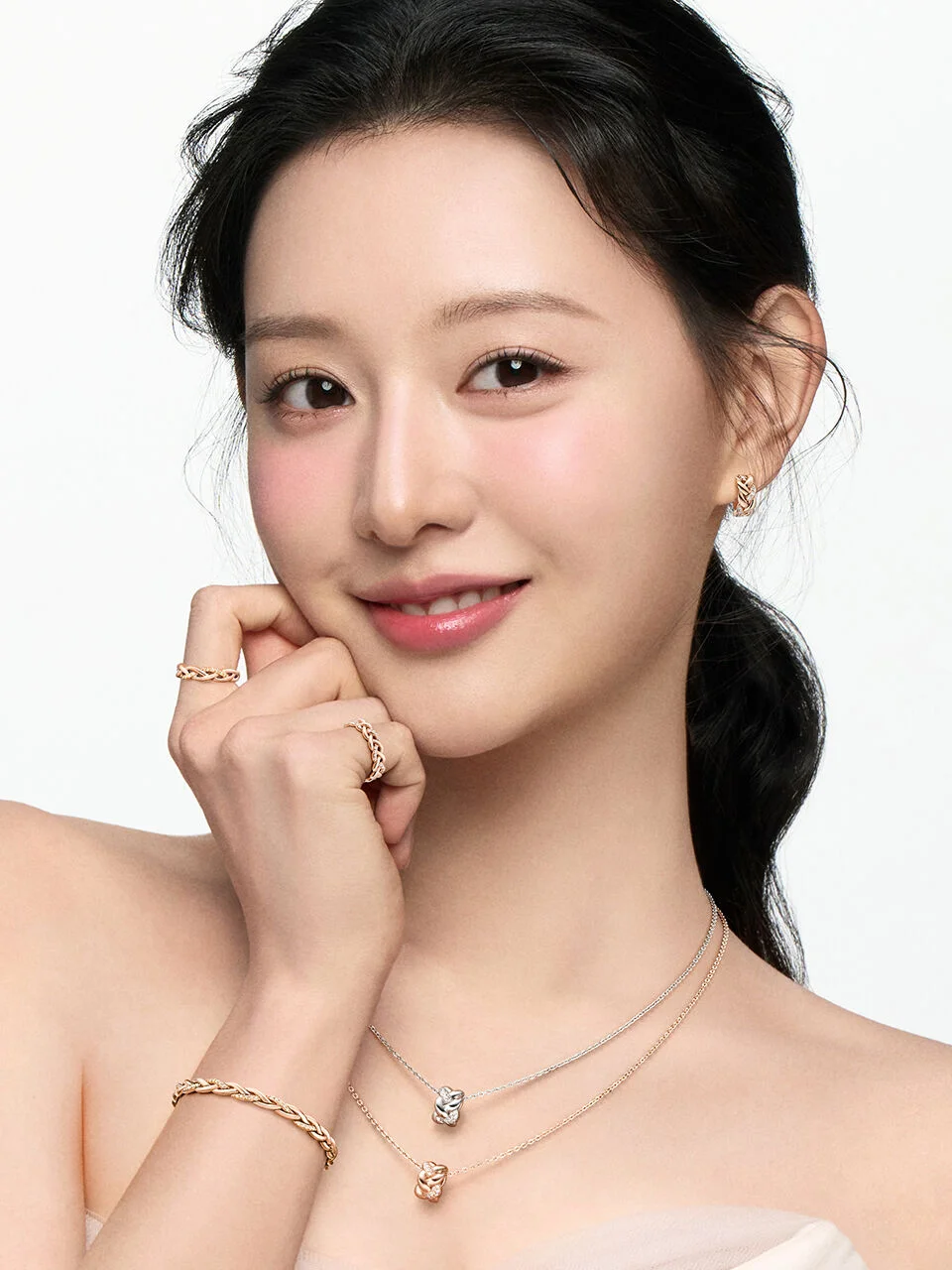 編織 14K 耳環 SA25A38U