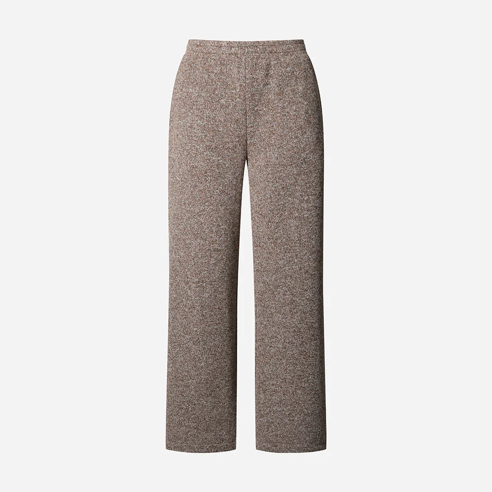 女裝) Temp Knit 直筒 褲子(BROWN)