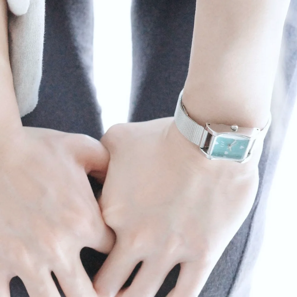 Bubble Heart Watch (Apple Mint)