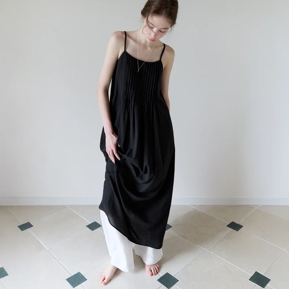 LOUNGE STRING LONG OPS_BLACK