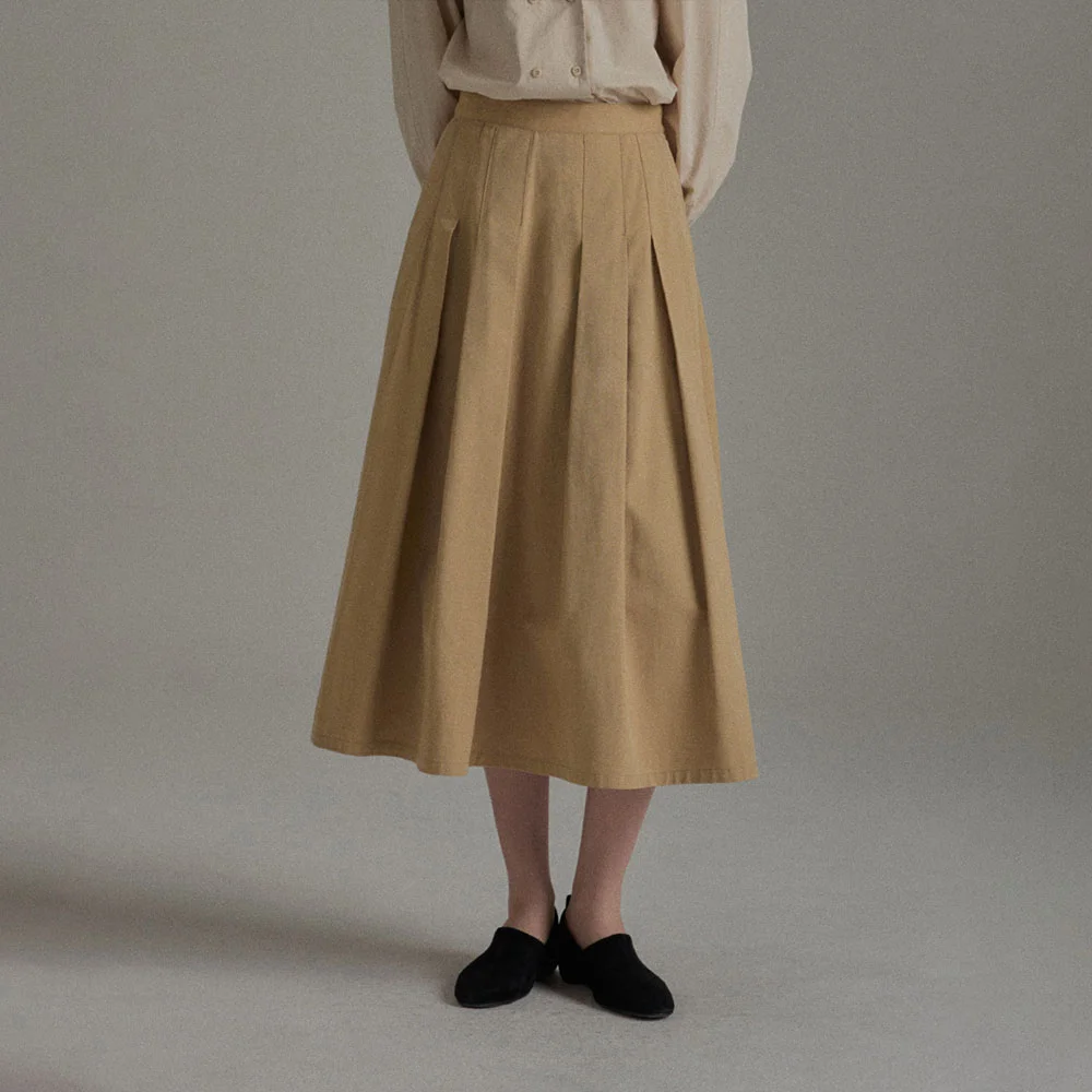 ORI PINTUCK SKIRT (2colors)