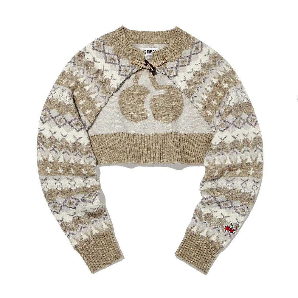 Fair Isle 短外套 針織衫 開襟外套