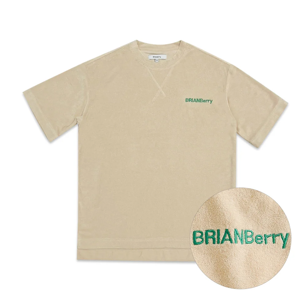 BRAINY SUMMER HALF TEE_SAND BEIGE