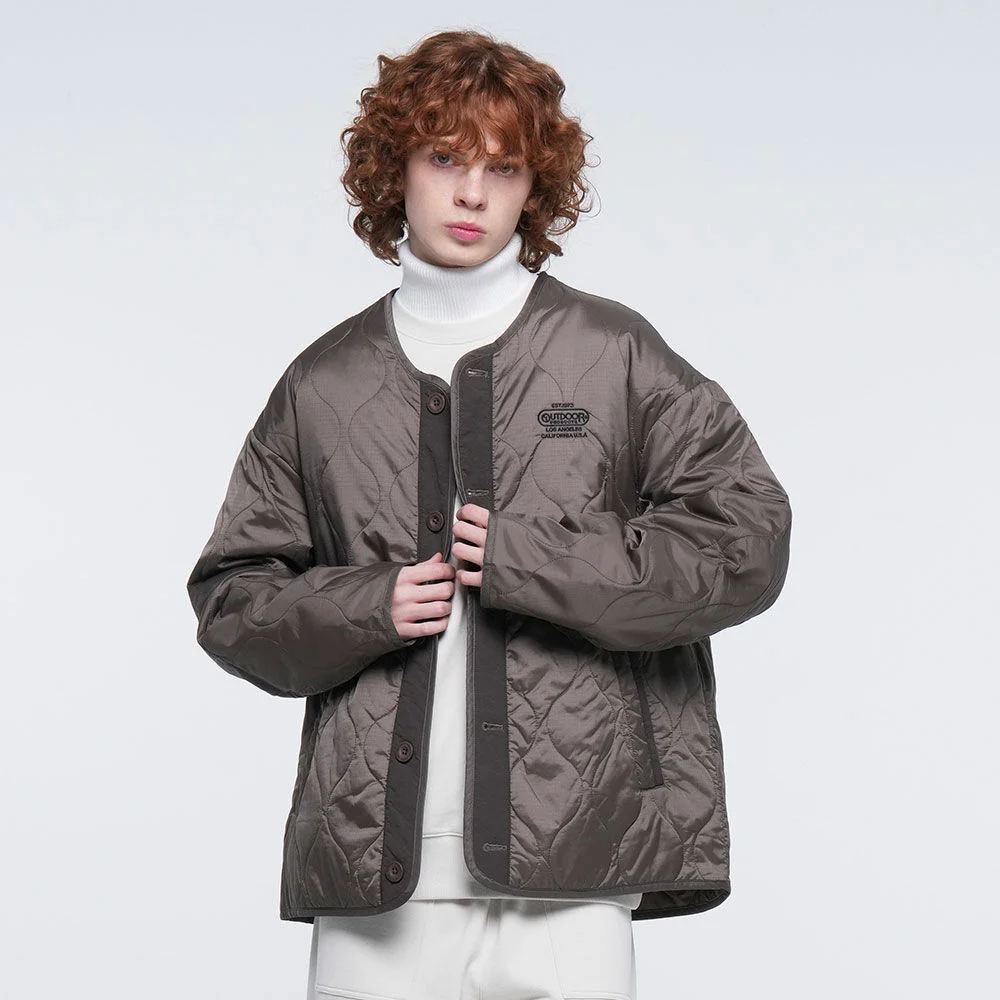 LINER QUILTED JACKET (BROWN)