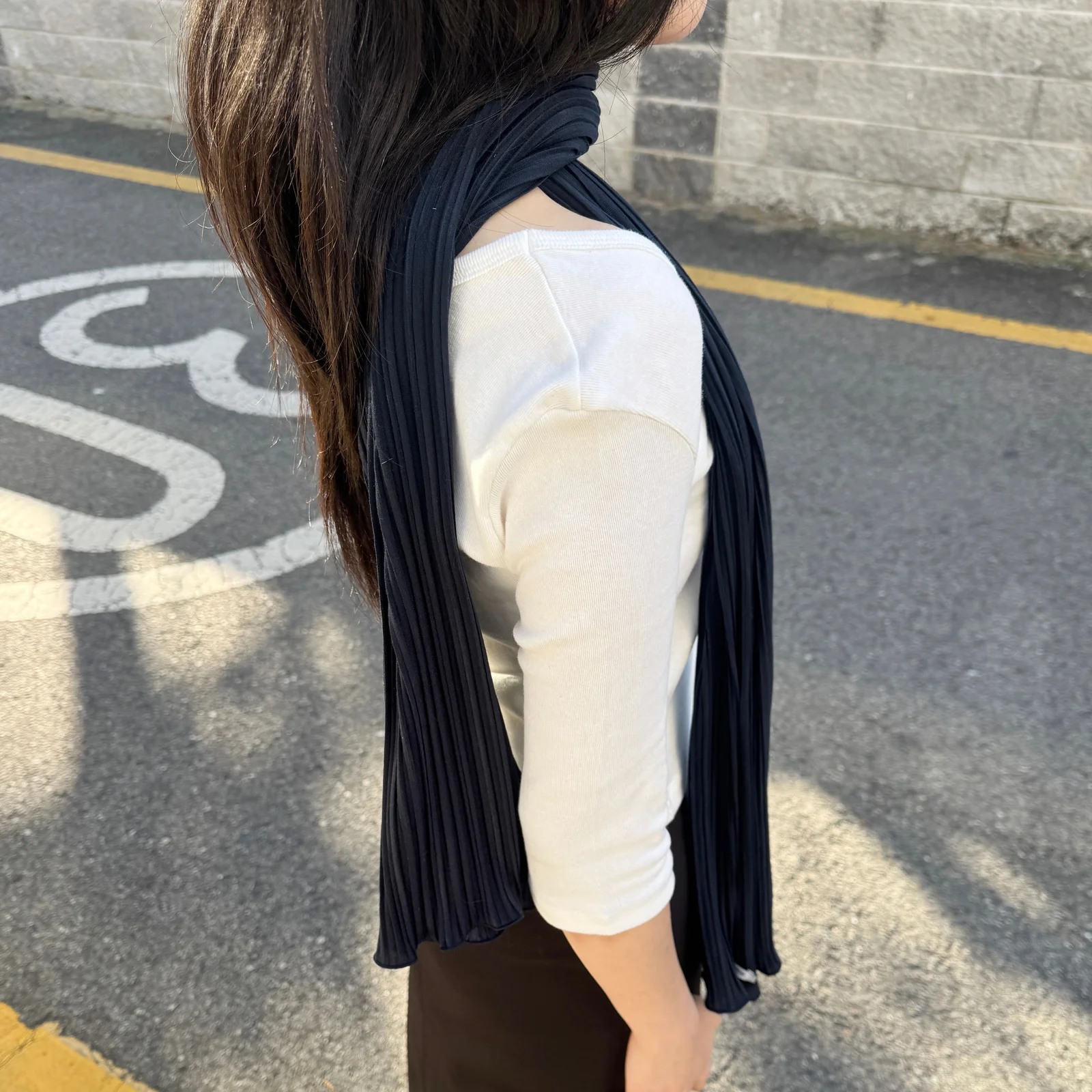 丹麥 絲巾 - 海軍藍