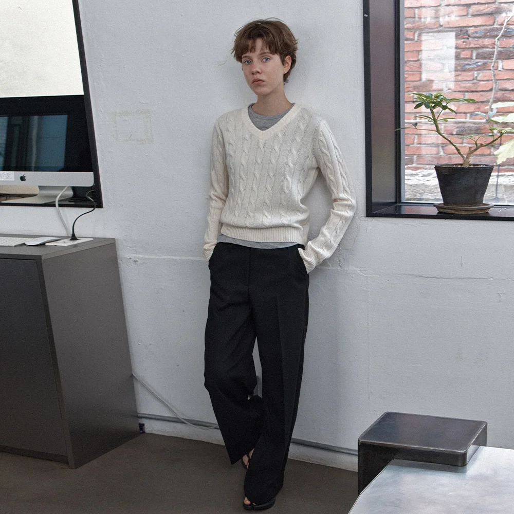 rachel v knit - ivory
