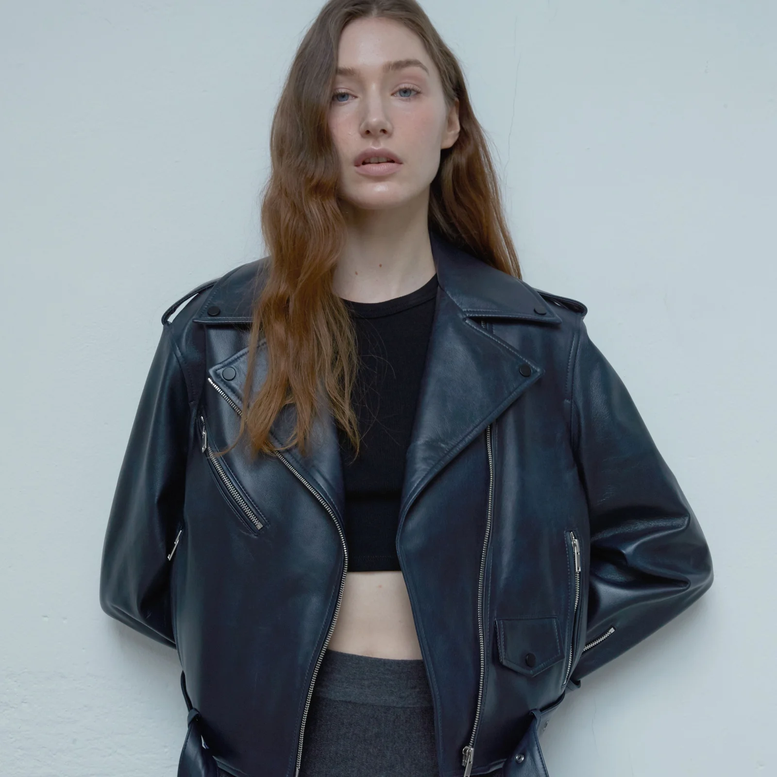 Lambskin Rider JK_Denim Navy