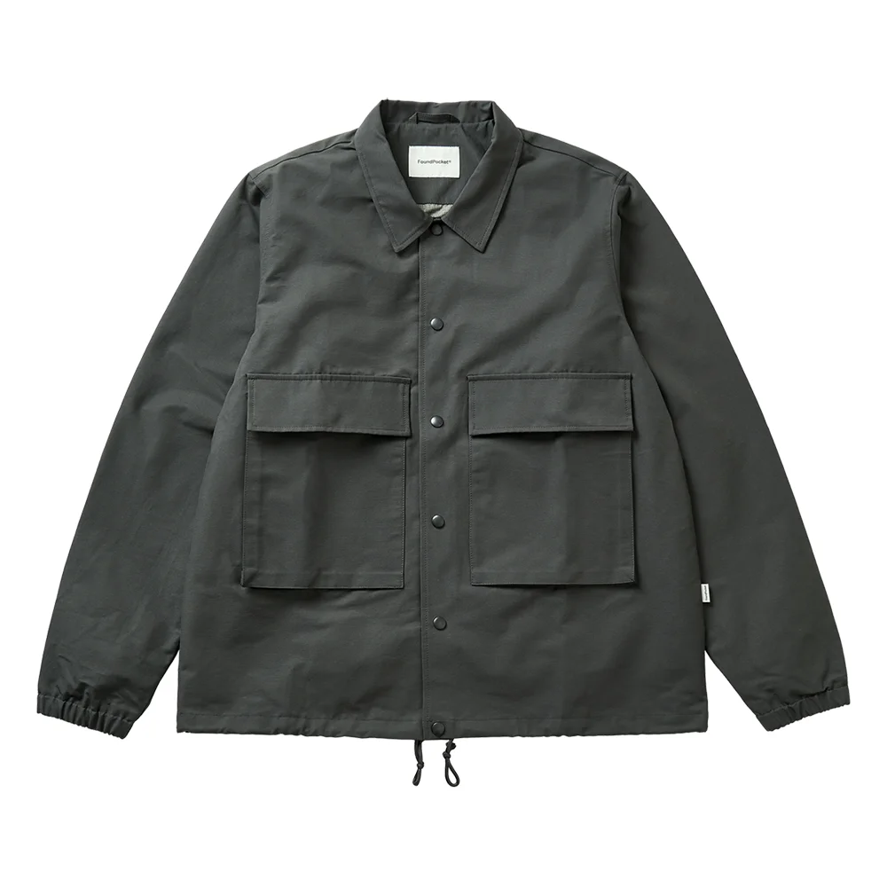 COTTON TWILL JACKET GREY