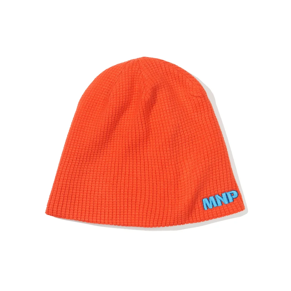MNP LOGO WAFFLE BEANIE - ORANGE