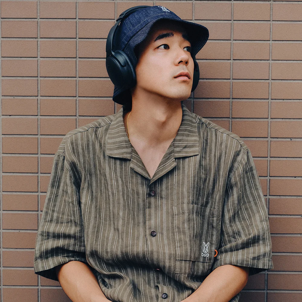 Masa 條紋 短袖 襯衫(KHAKI)