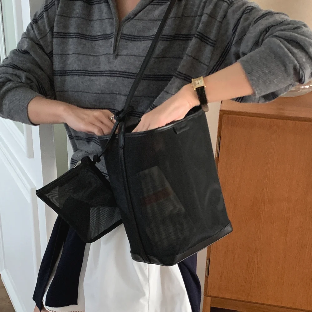 (4次) Commuters Mesh Bucket Bag(網眼包) _ BLACK