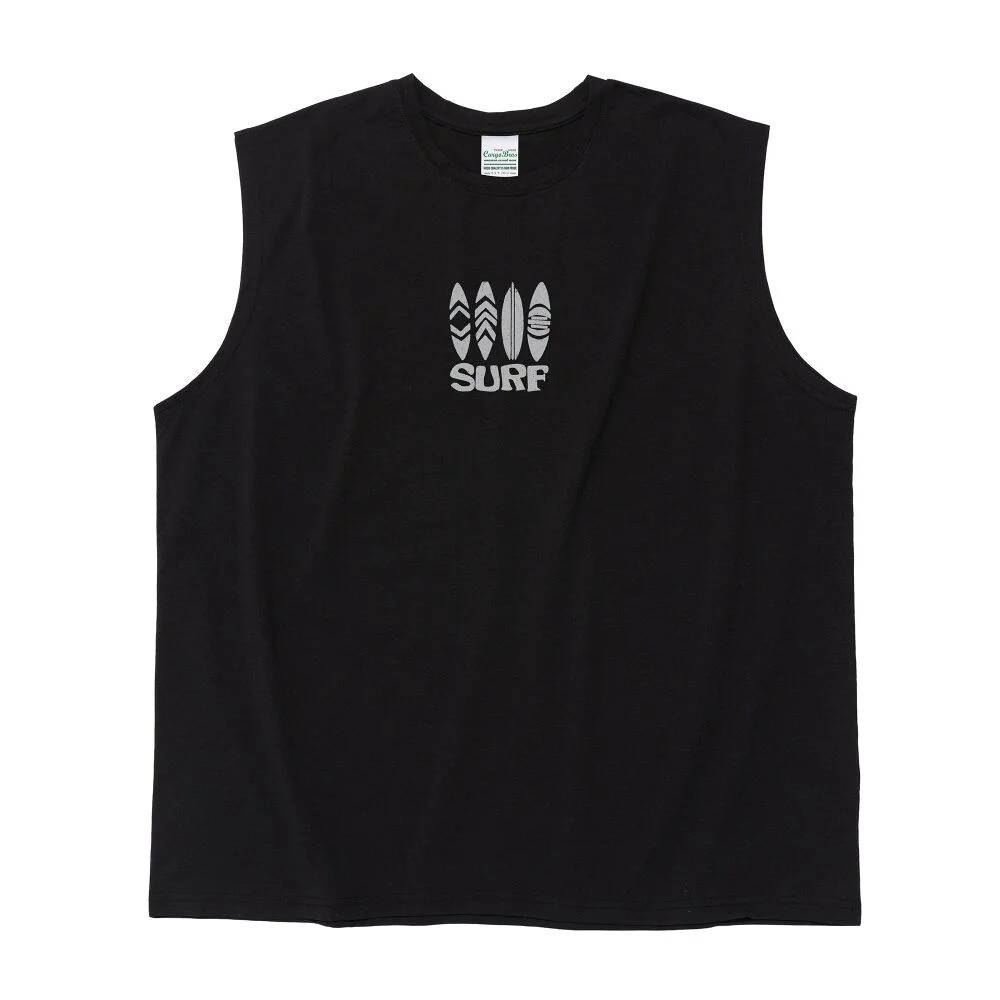 TRAVEL LINE SURF DRY-FIT SLEEVELESS (BLACK)